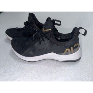 Nike Air Max Bella TR 3 Womens Size 8 Black Gold Training Shoes